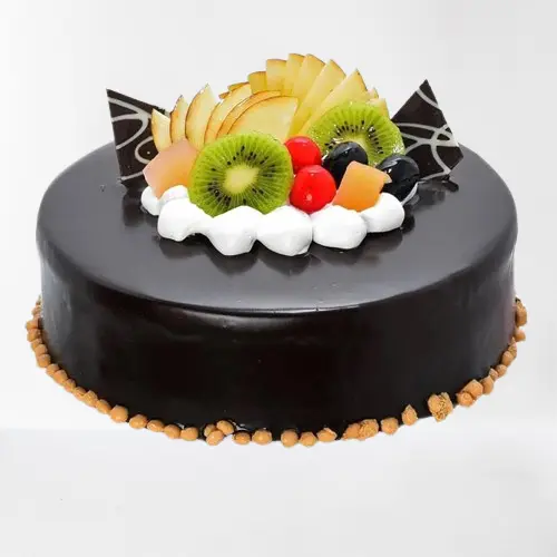 Chocolate Cake With Fruit  