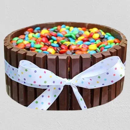 Kitkat Gems Cake  