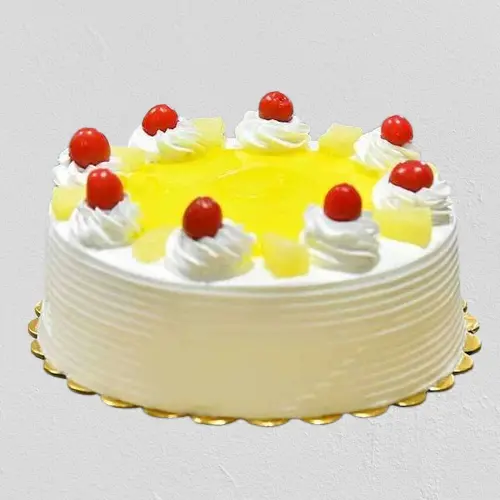 Round Shape Pineapple Cake