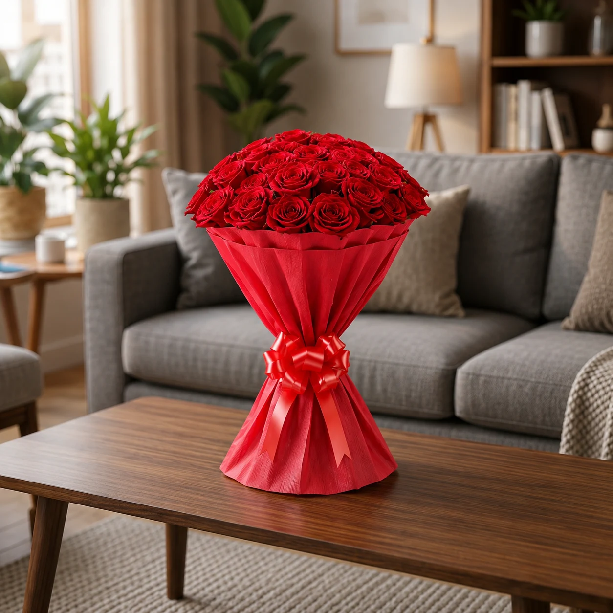 20 Red Roses Bouquet Image
