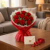 Bouquet of 12 Red Roses Image