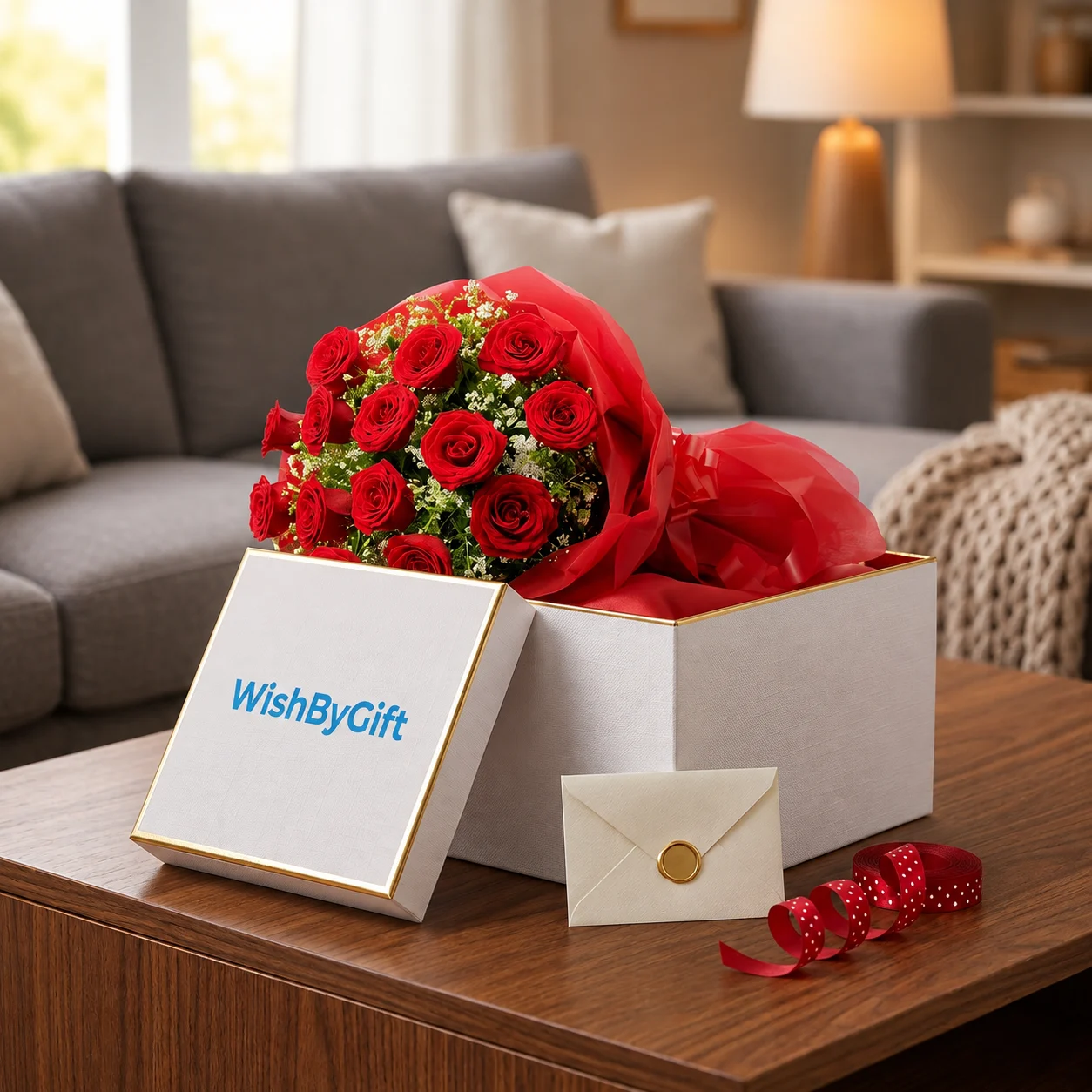 Bouquet of 15 Red Roses Pic