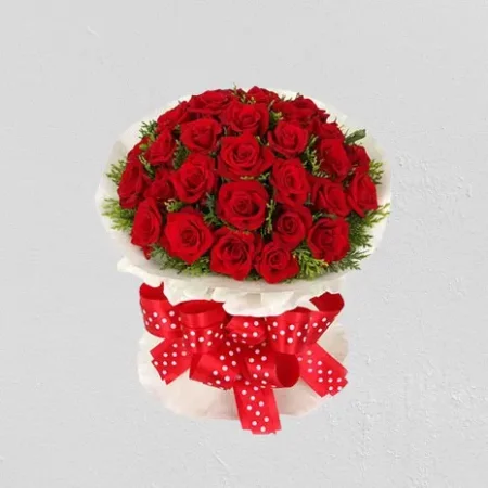 Bouquet of 15 Red Roses  