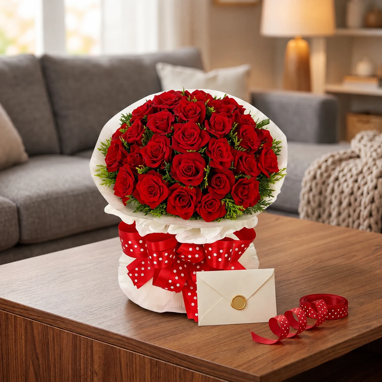 bouquet of 25 red roses pic