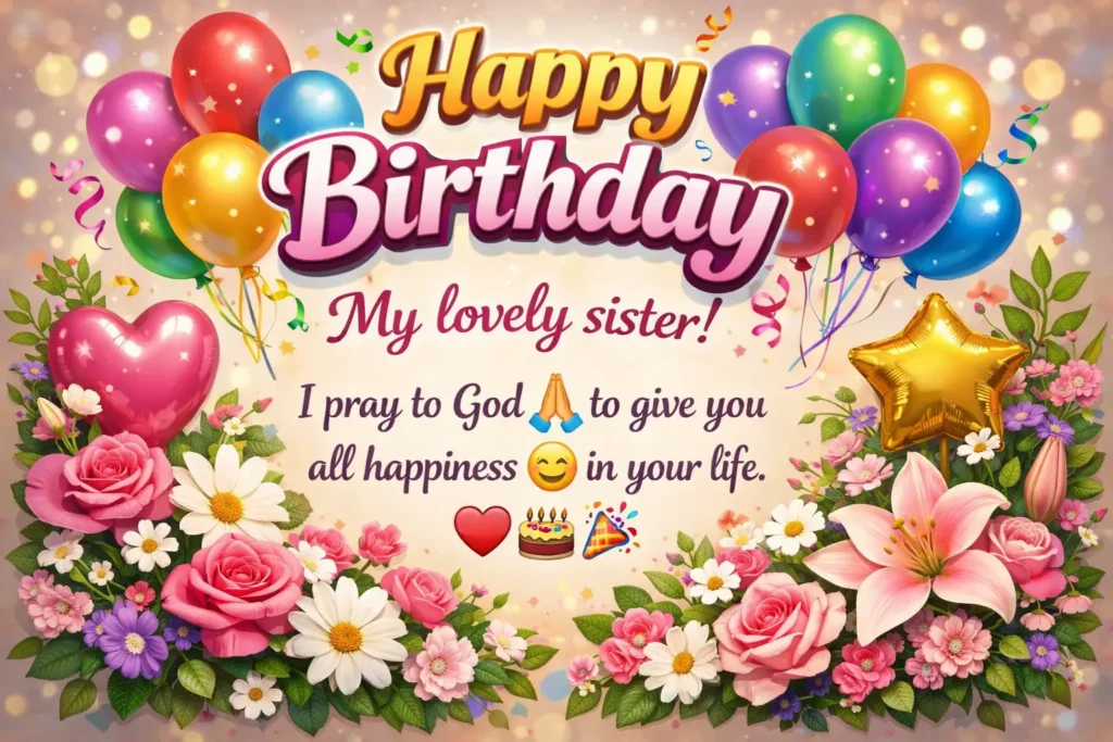 birthday wishes for my sister