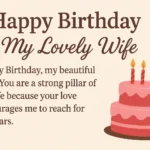 Birthday Wishes for My Wife