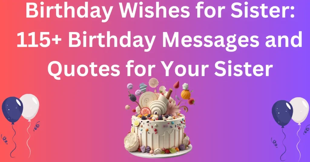 Birthday Wishes for Sister Image