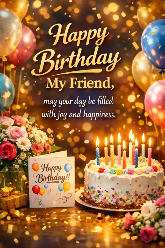 Happy birthday wishes my friend