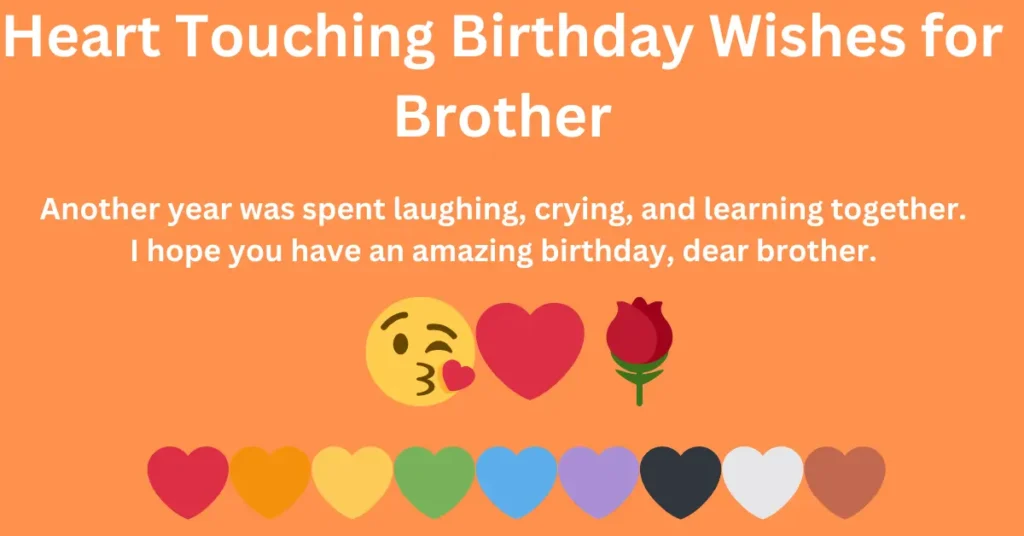 Heart Touching Birthday Messages for Brother