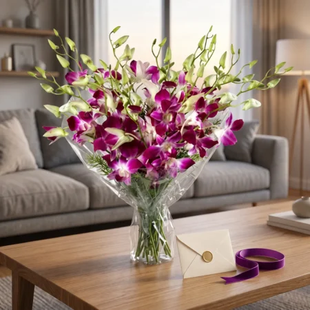 10 Purple Orchids