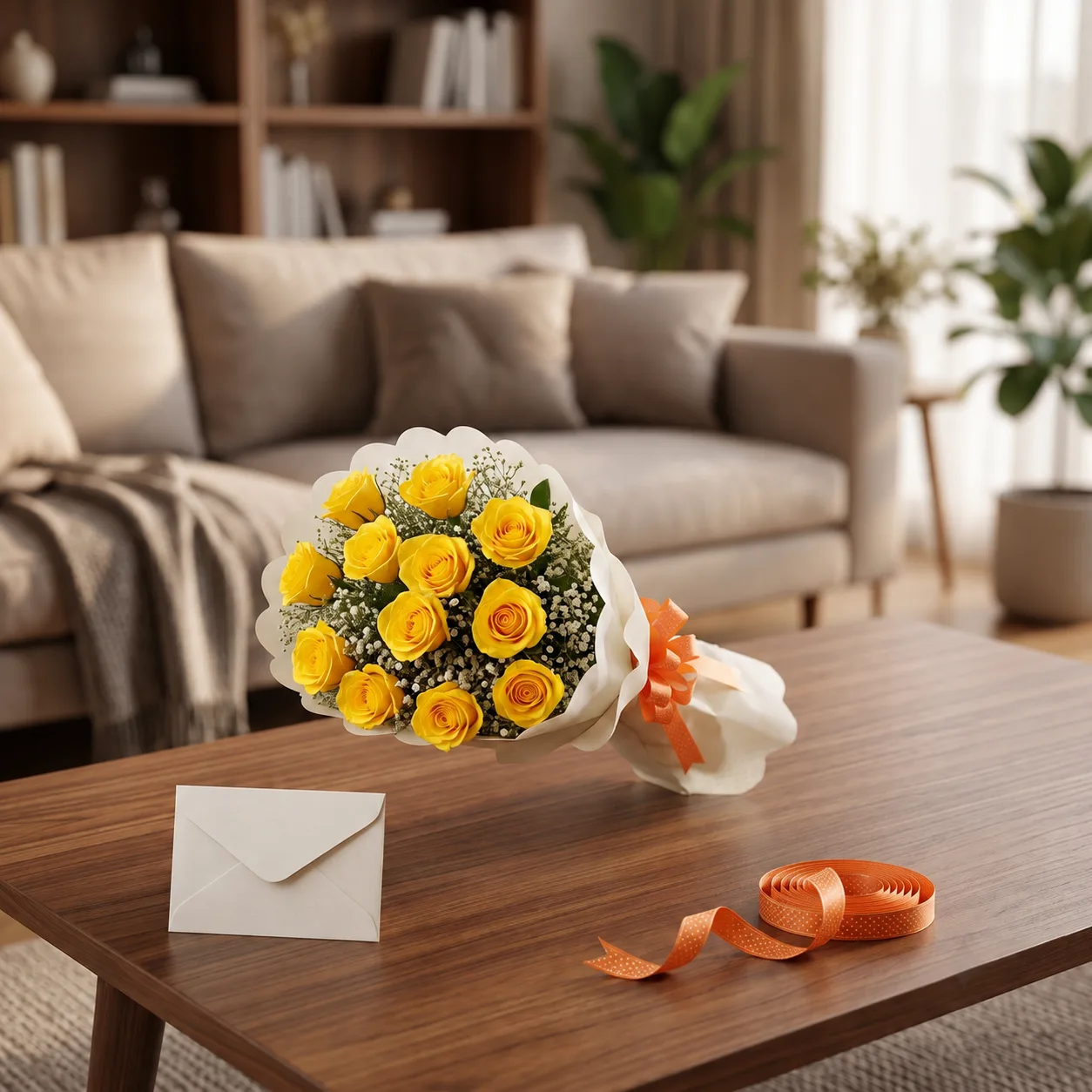 12 Yellow Roses