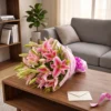 6 Pink Lilies