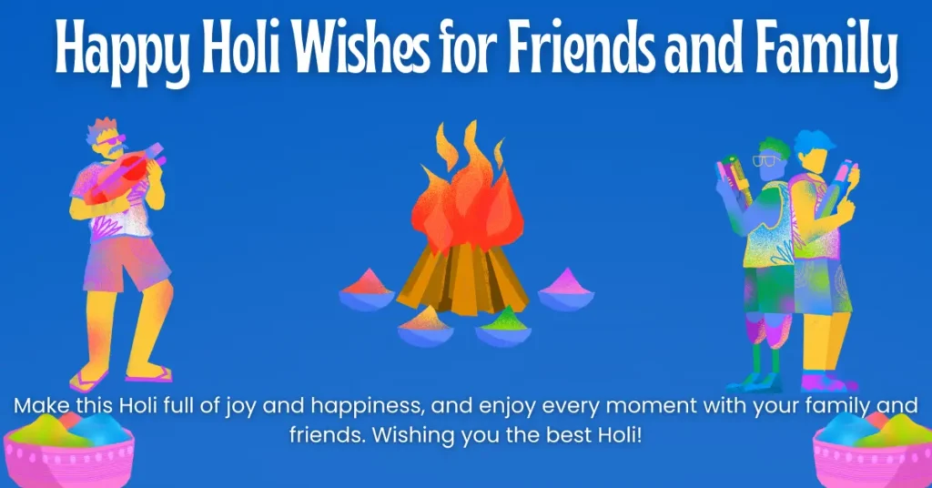 Happy Holi Wishes for Friends and Family