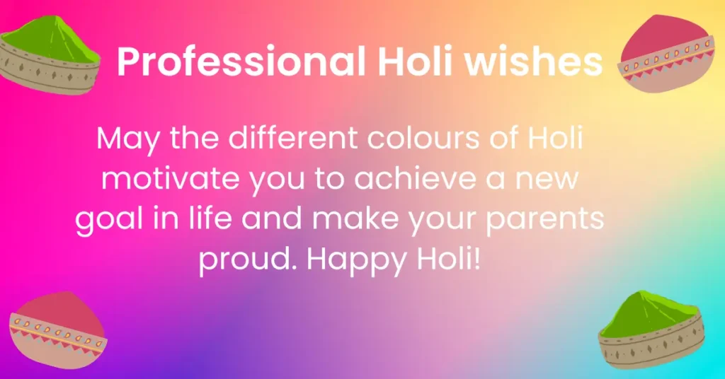 Professional Holi wishes