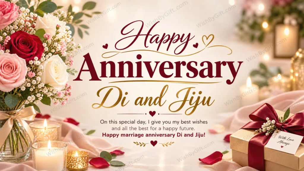 Happy Anniversary wishes for Di and Jiju