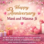 Anniversary wishes for masi and mausa