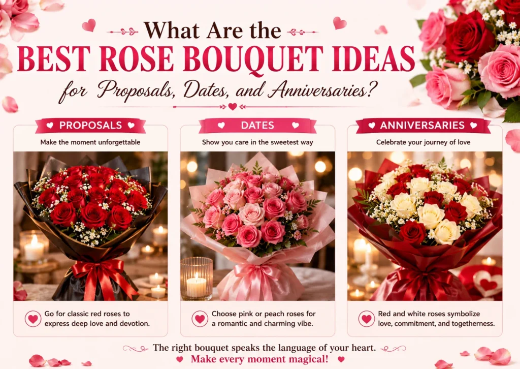 What Are the Best Rose Bouquet Ideas for Proposals, Dates, and Anniversaries?