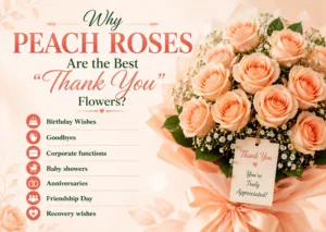 Why Peach Roses Are the Best “Thank You” Flowers?