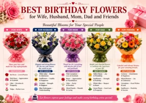 Which are the Best Birthday Flowers for Wife, Husband, Mom, Dad and riends?