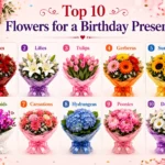 Which Top 10 flowers for a birthday present?